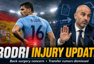 Rodri Injury Update: Man City and Spain Star Set for Back Surgery as Enzo Maresca Dismisses Transfer Rumors