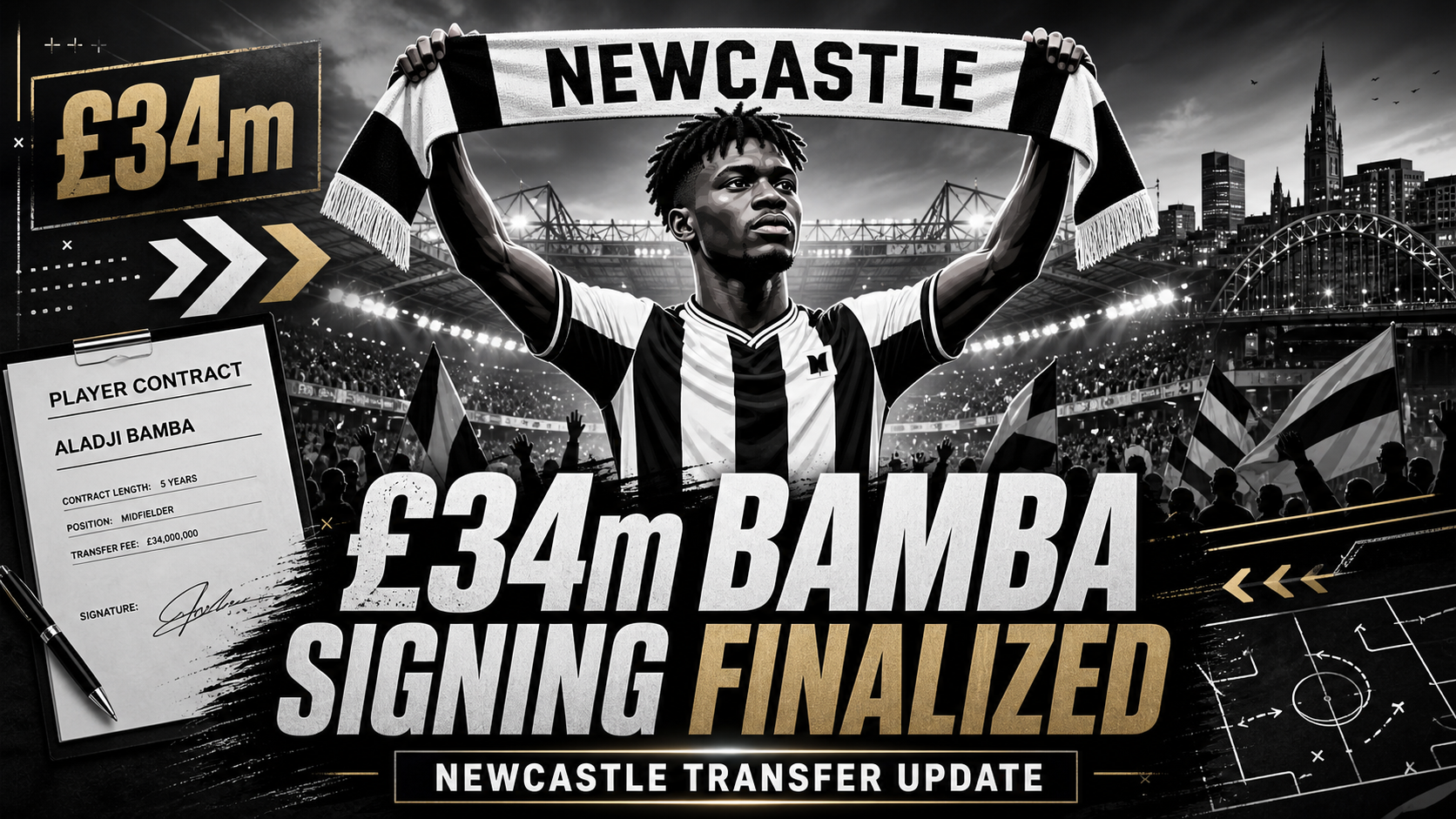 Newcastle Transfer Update: £34m Aladji Bamba Signing Finalized