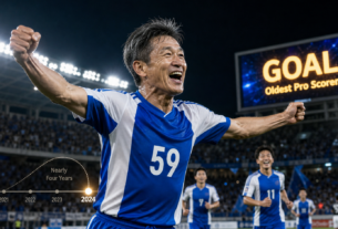Kazuyoshi Miura, 59, Becomes World's Oldest Pro Footballer to Score After Nearly Four Years