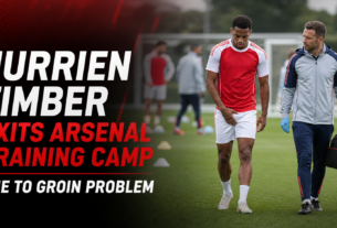 Jurrien Timber Exits Arsenal Training Camp Due to Groin Problem