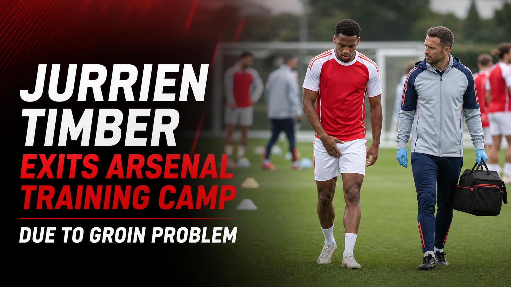 Jurrien Timber Exits Arsenal Training Camp Due to Groin Problem