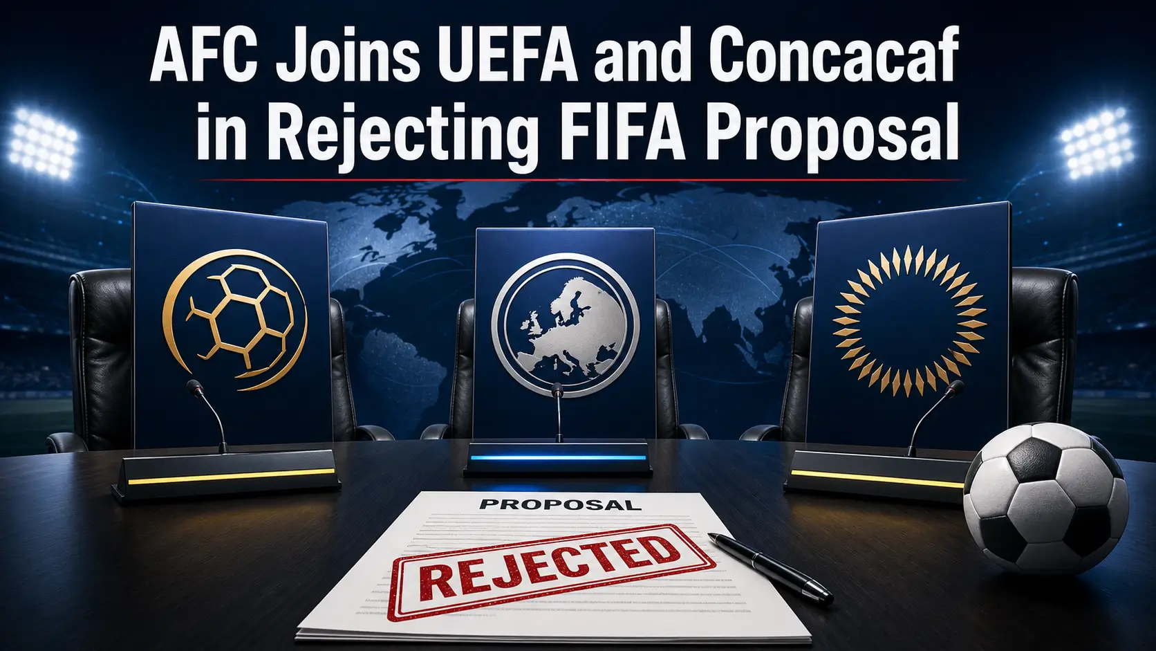 AFC Joins UEFA and Concacaf in Rejecting FIFA Proposal