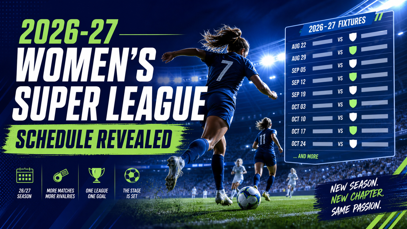 2026-27 Women's Super League Schedule Revealed