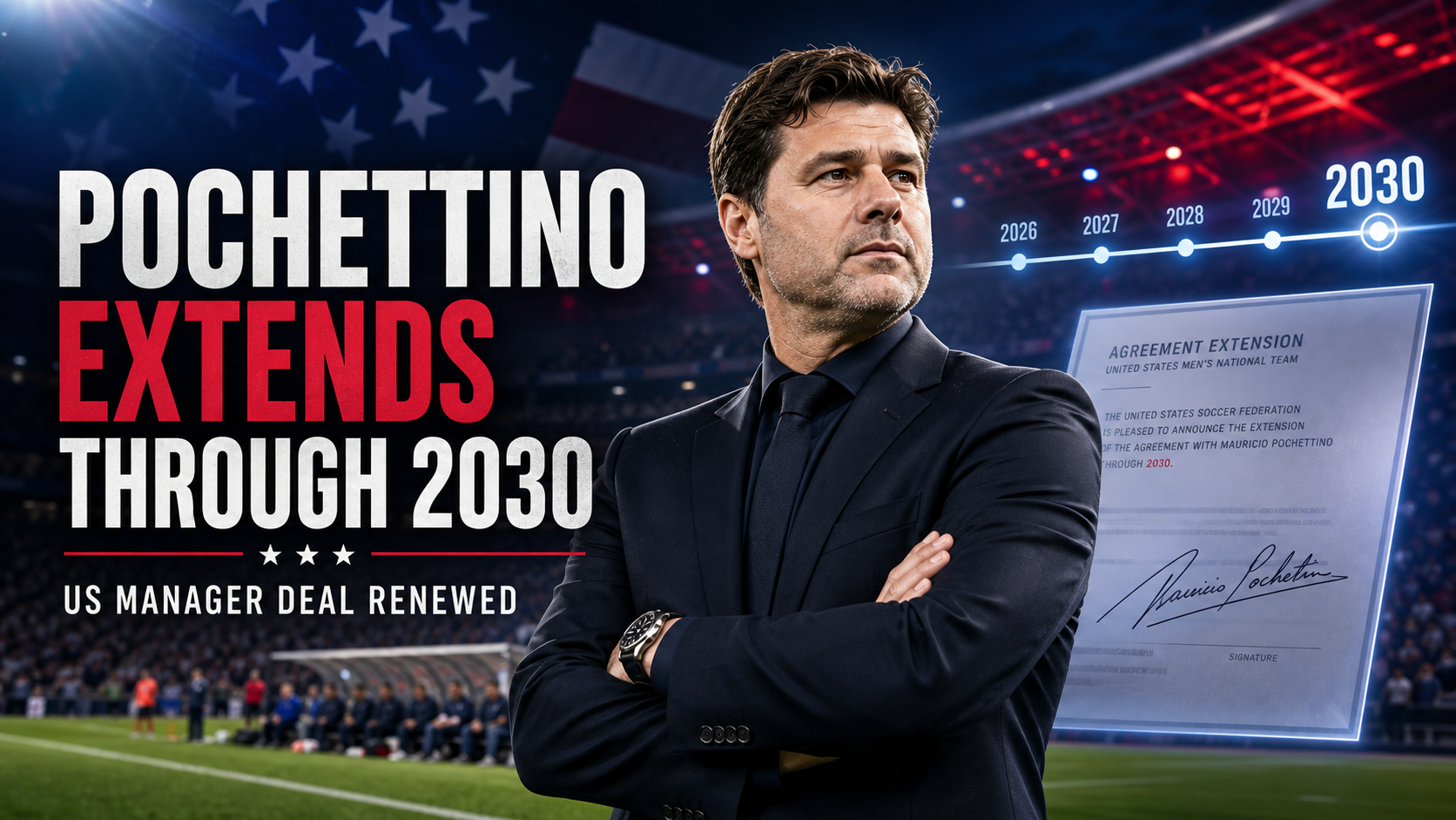 Mauricio Pochettino Extends Deal as US Manager Through 2030