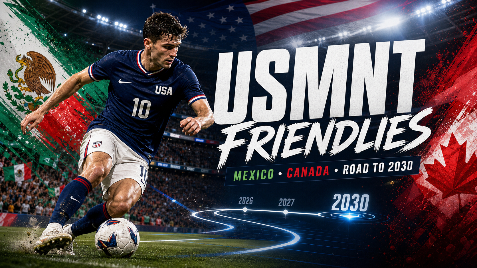 USMNT Set to Play Mexico and Canada in Friendlies Launching 2030 World Cup Cycle | USA