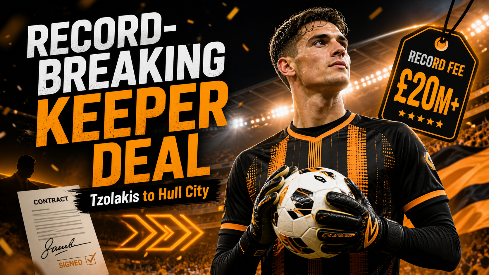 Hull City Complete Record-Breaking Deal for Goalkeeper Konstantinos Tzolakis