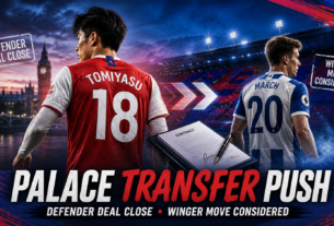 Crystal Palace poised to sign Takehiro Tomiyasu and weigh up a move for Solly March