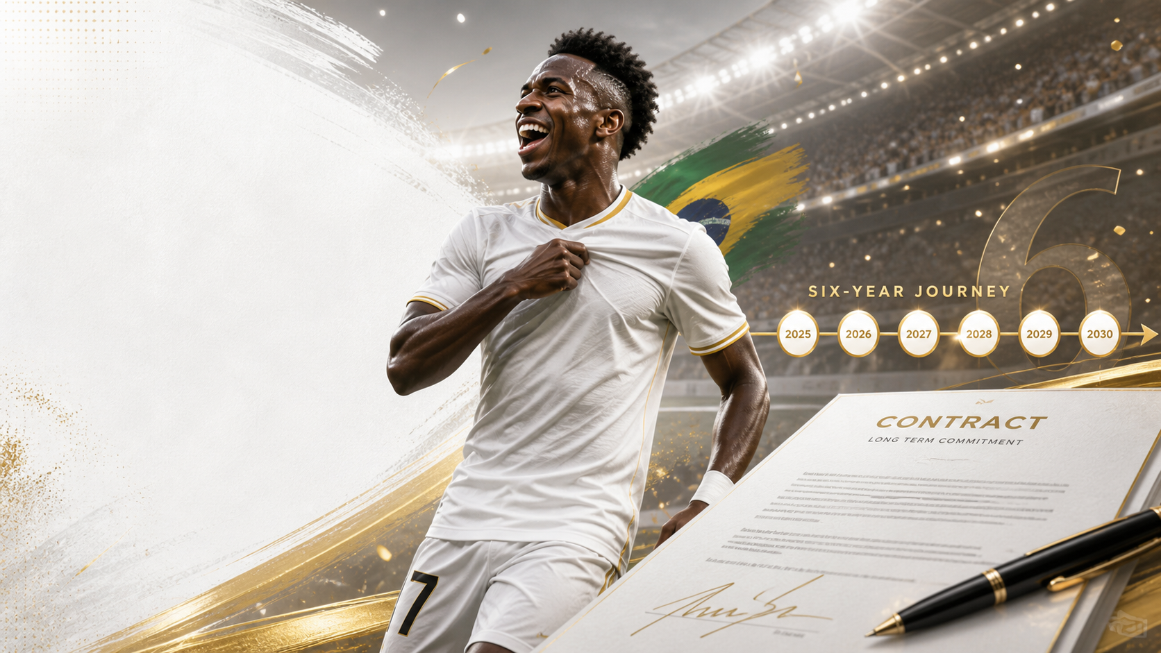 Vinicius Jr Agrees Improved Six-Year Contract with Real Madrid