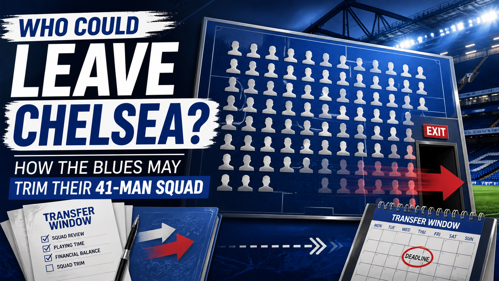 Who Could Leave Chelsea? How the Blues May Trim Their 41-Man Squad