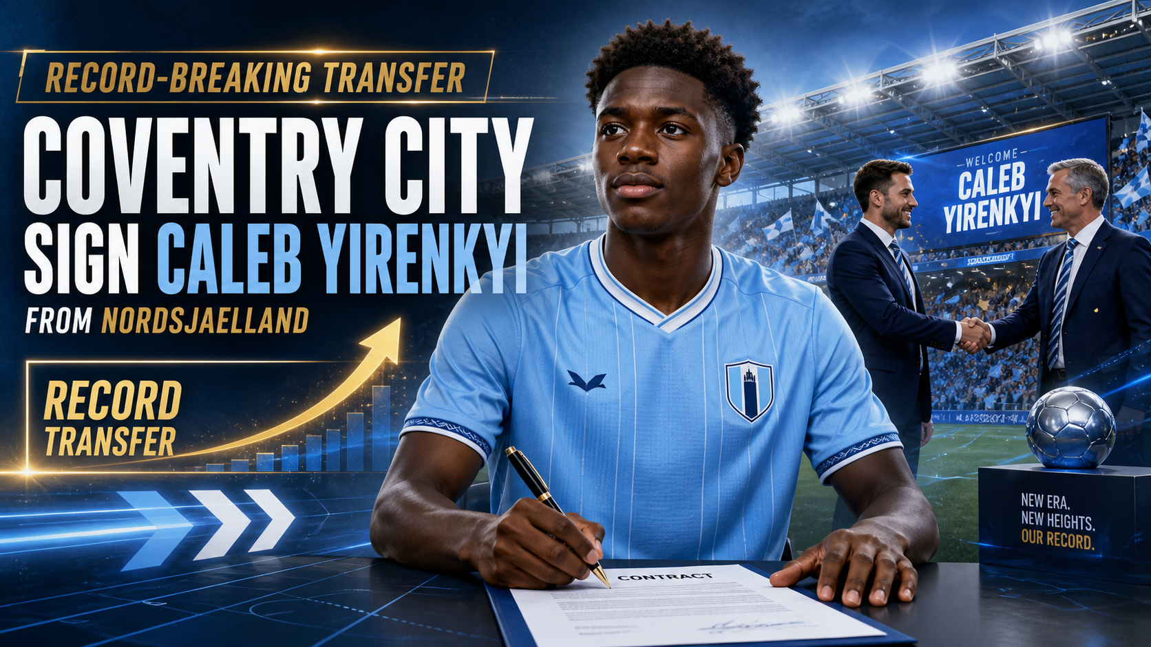 Coventry City Sign Caleb Yirenkyi from Nordsjaelland in Record-Breaking Transfer