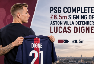 PSG Complete £8.5m Signing of Aston Villa Defender Lucas Digne