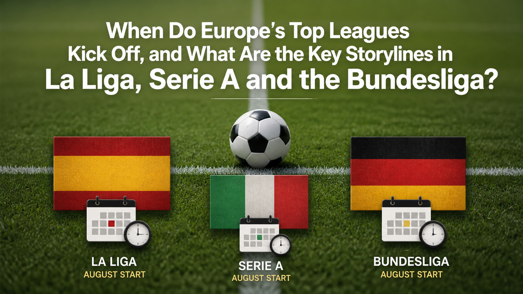 When Do Europe’s Top Leagues Kick Off, and What Are the Key Storylines in La Liga, Serie A and the Bundesliga?