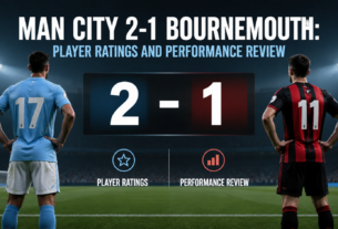Man City 2-1 Bournemouth: Player Ratings and Performance Review