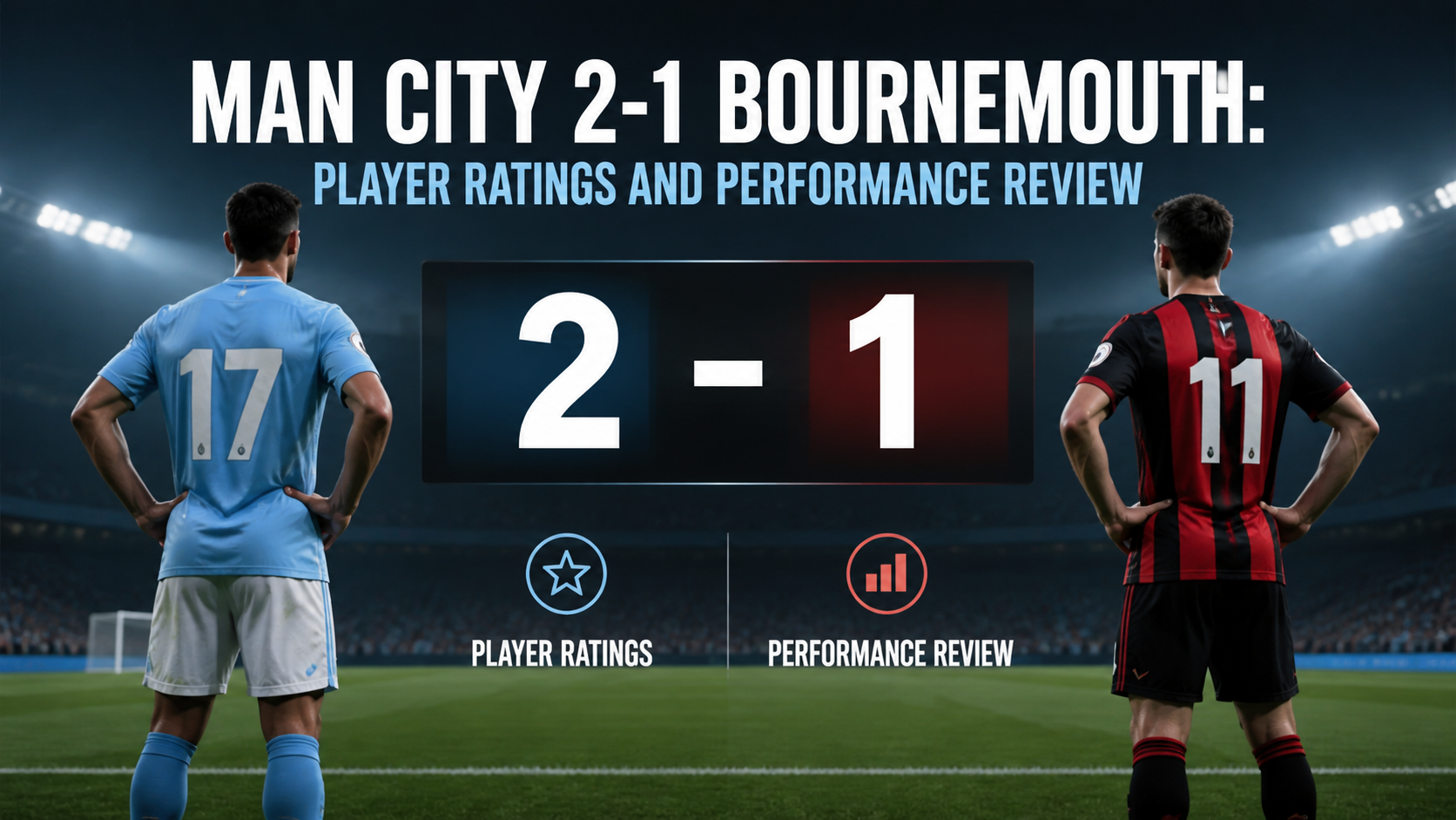Man City 2-1 Bournemouth: Player Ratings and Performance Review