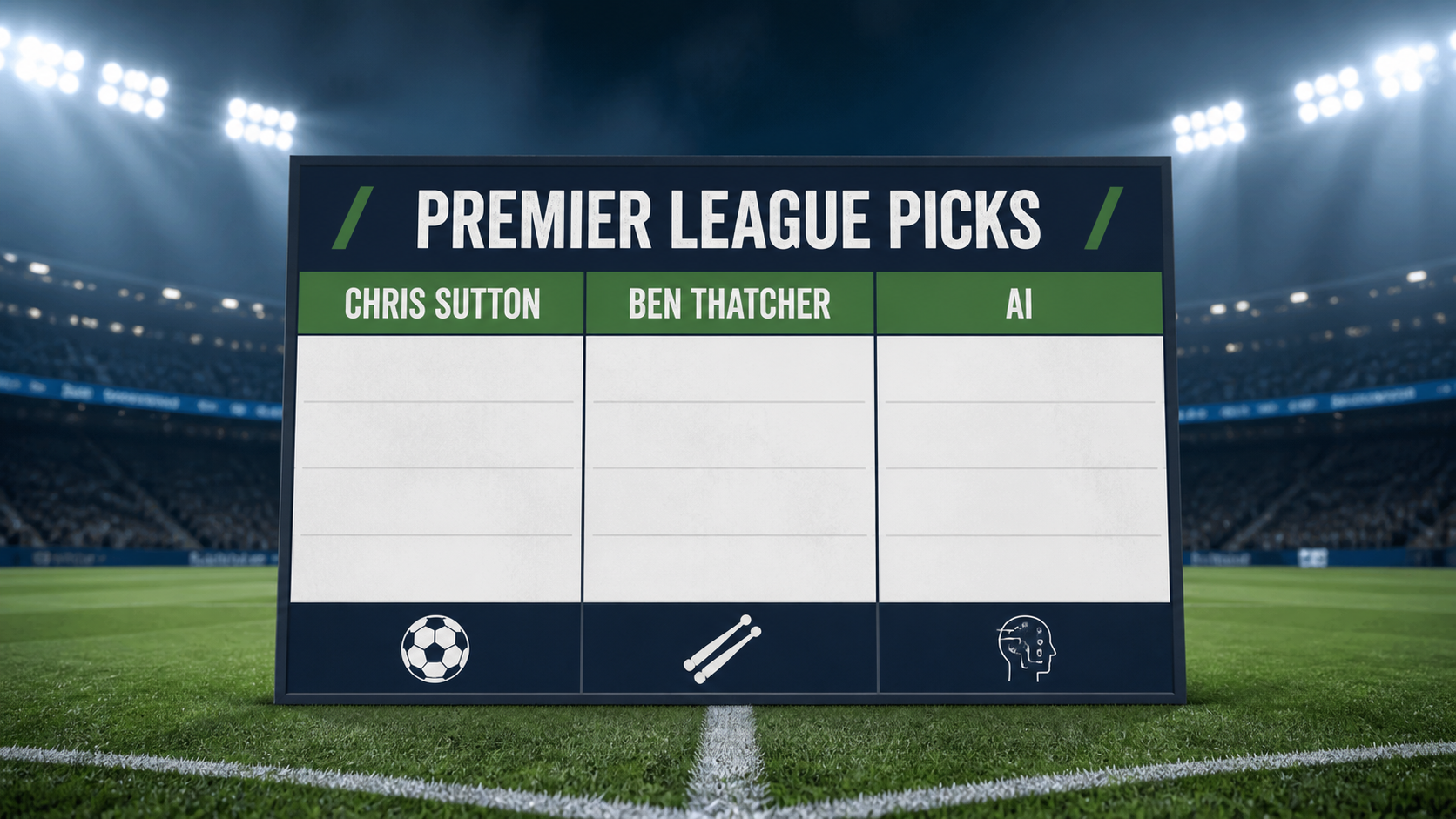 Premier League Picks: Chris Sutton Takes on Royal Blood Drummer Ben Thatcher and AI