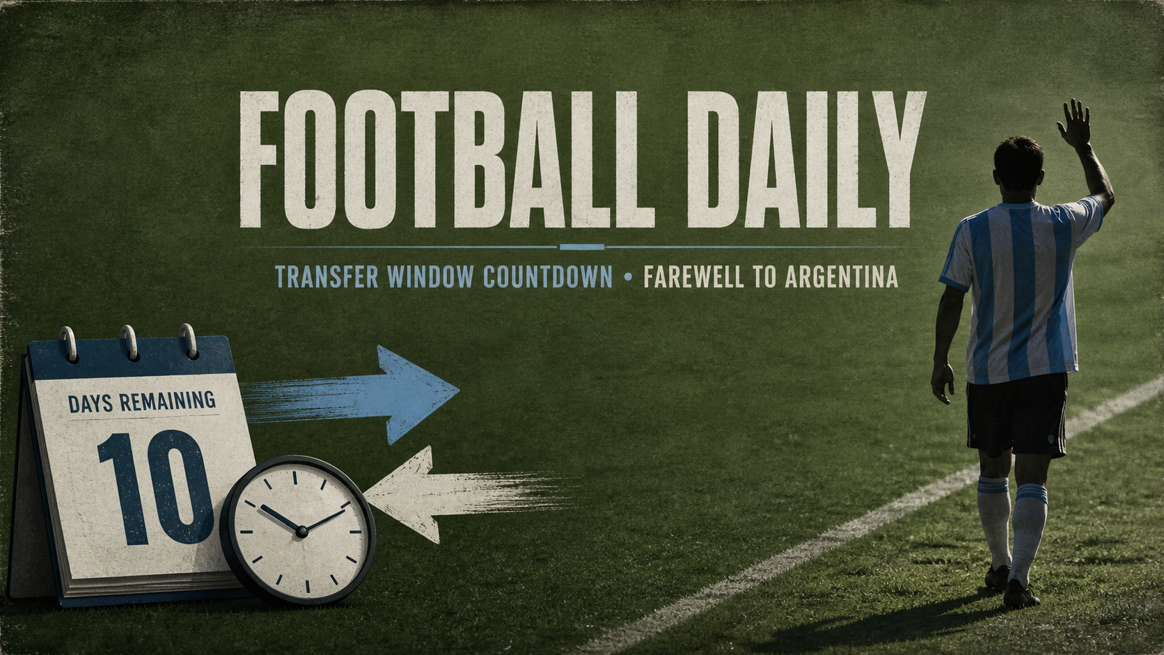 Football Daily - MNC: Transfer Window Countdown & Messi Bids Farewell to Argentina
