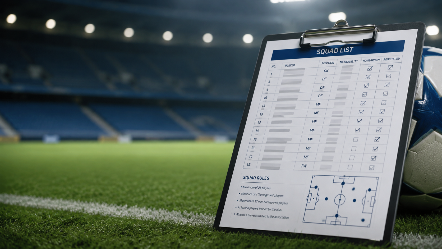 2026 Champions League: What Are the Rules for European Squad Lists?