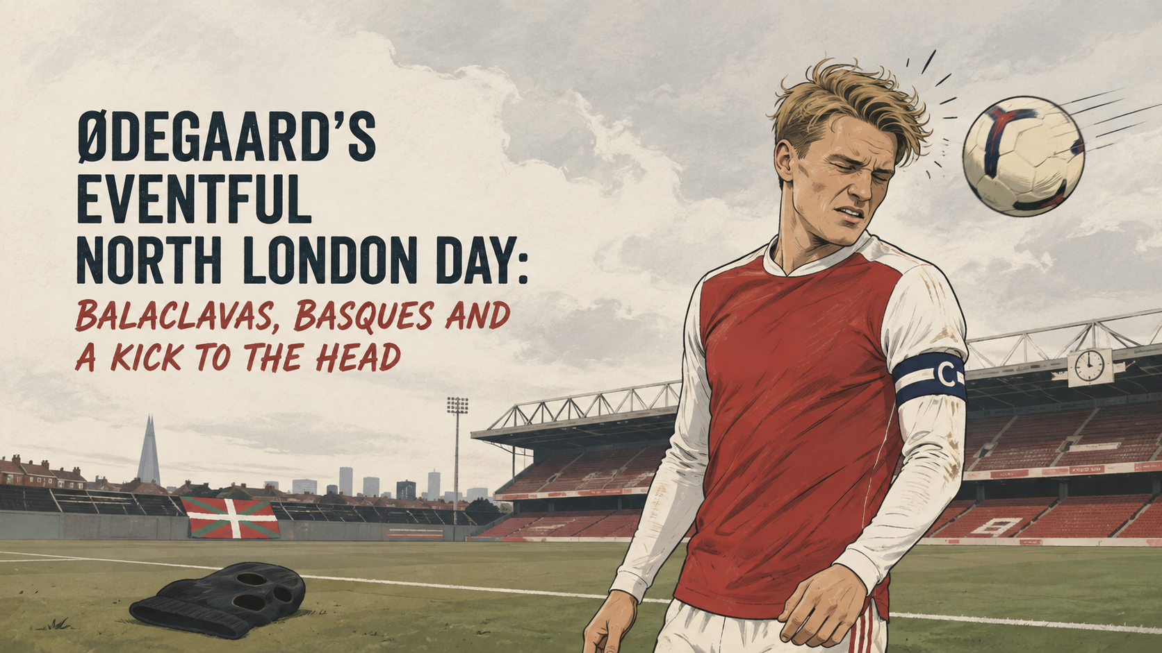 Ødegaard’s Eventful North London Day: Balaclavas, Basques and a Kick to the Head | Football