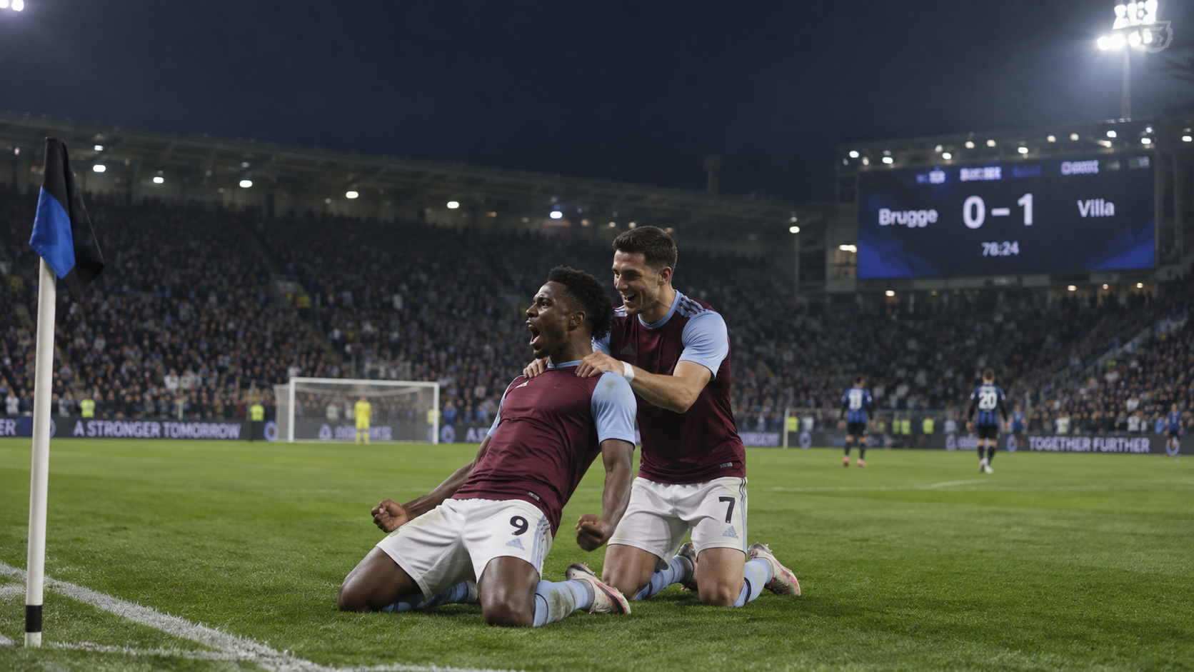 Aston Villa Secure First Win of the Season with Champions League Triumph in Brugge