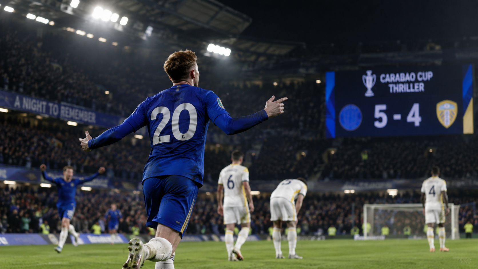 Cole Palmer inspires Chelsea's stunning comeback victory over Leeds in nine-goal Carabao Cup thriller