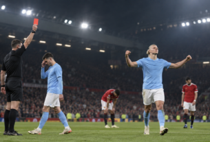 Phil Foden Sent Off as Erling Haaland Nets Winner - Manchester United vs City Player Ratings