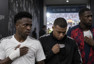 Vini Jr., Mbappe and Konate Cover Up Ceuta Message Before Real Madrid Clash