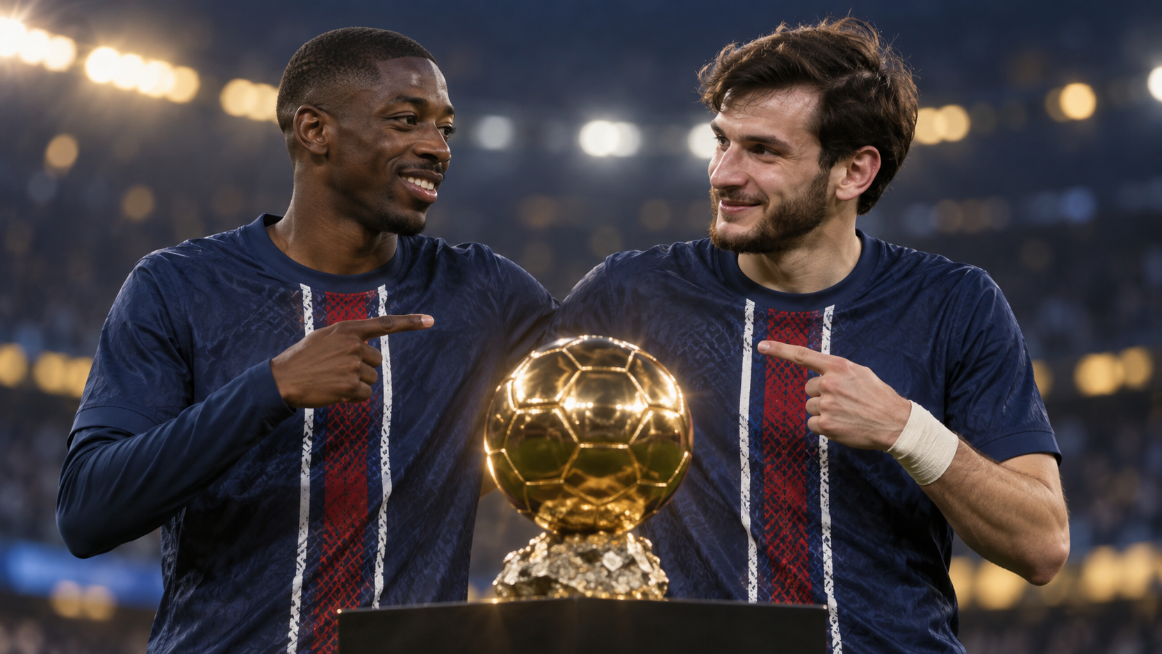 Ballon d'Or: PSG Stars Ousmane Dembele and Khvicha Kvaratskhelia Endorse Each Other for Award
