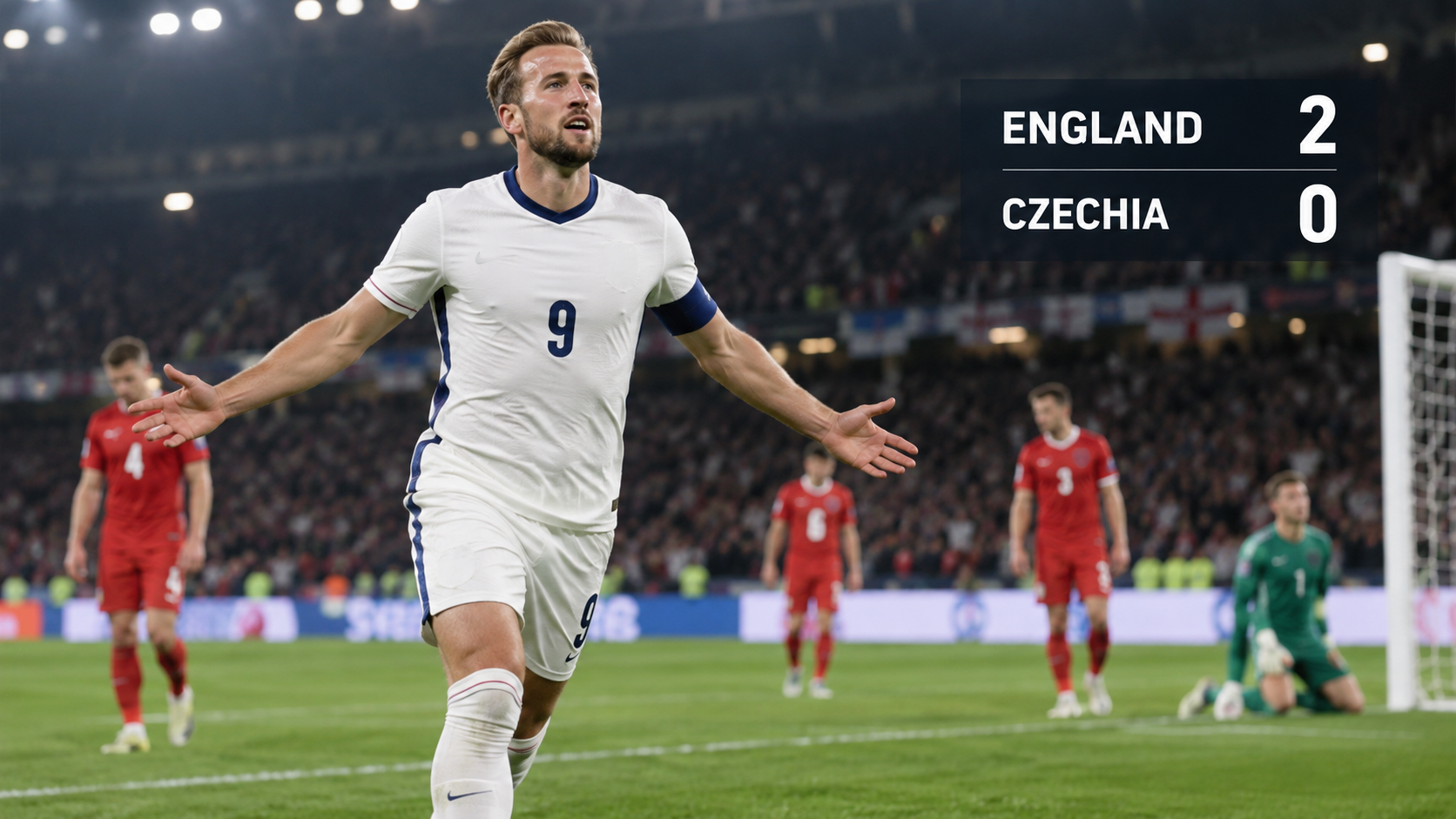 Harry Kane Nets Twice on Historic Night as England Ease Past Czechia | Nations League