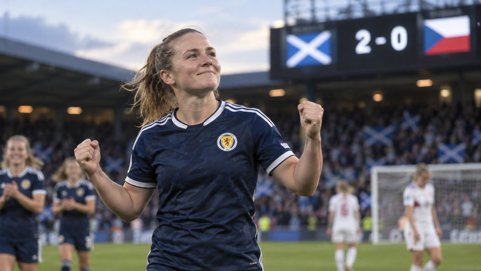Scotland's Erin Cuthbert Celebrates 2-0 Czech Republic Victory After Lengthy Summer Recovery