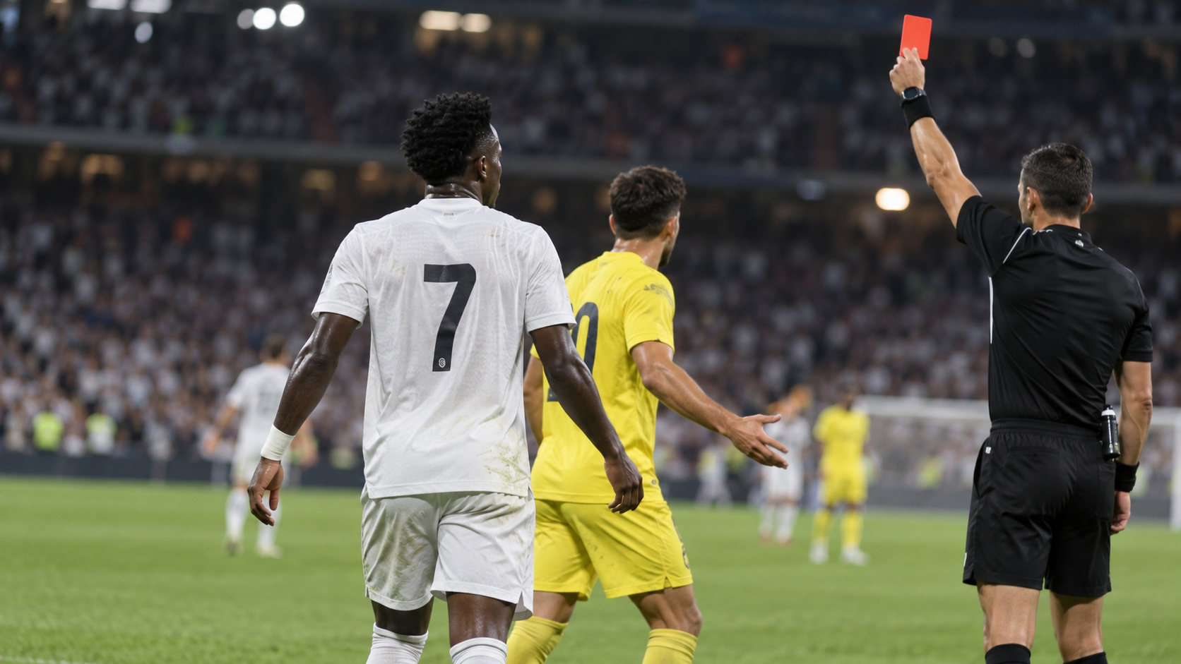 Vinícius Júnior Sees Red for Hair Pull in Real Madrid’s Win Over Villarreal | La Liga
