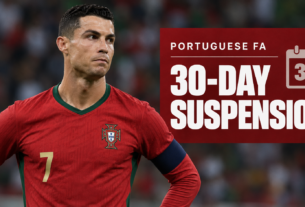 Portuguese FA Hands Cristiano Ronaldo a 30-Day Suspension