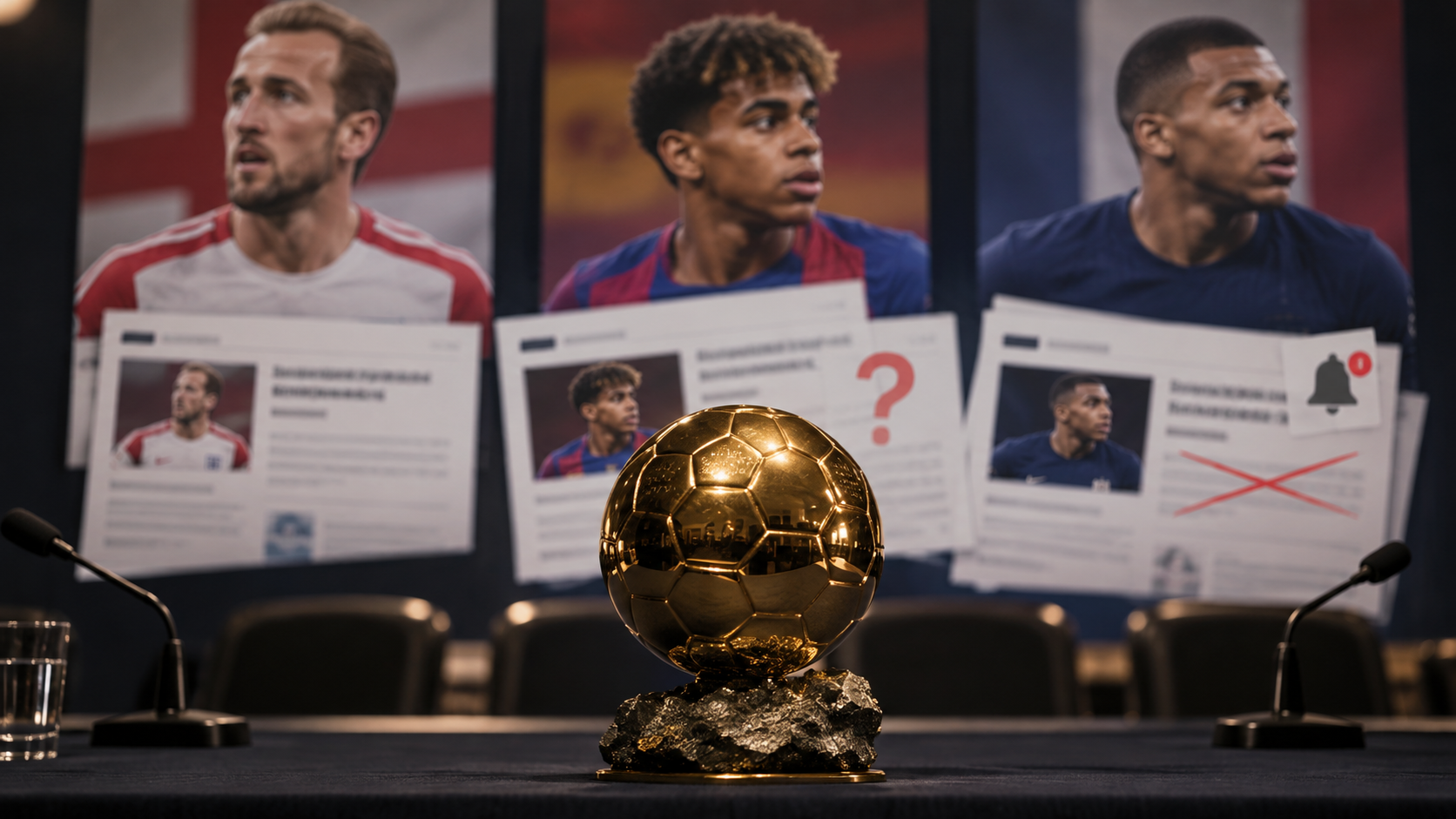 Ballon d'Or Mix-Up Sparks Confusion as Harry Kane, Lamine Yamal and Kylian Mbappe Articles Go Live